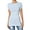 Ash Blue, variant on Women's & Juniors Basic Round Crew Neck Short Sleeve Stretch Cotton Spandex T-Shirts
