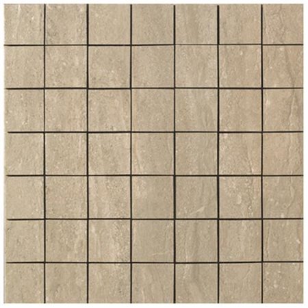 Travertini Porcelain Matte Mosaic in Walnut