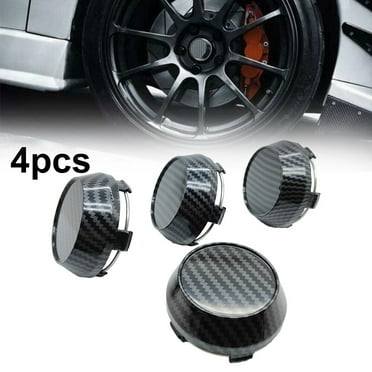 For wheel Center Cap Universal Rim Chrome 4x Hub Cap 60mm No Logo Black Base