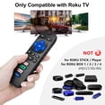 thumbnail image 2 of (Pack of 2) Replacement Remote Control Only for Roku TV, Compatible for TCL Roku/Hisense Roku/Onn Roku/Sharp Roku/Element Roku/Westinghouse Roku/Philips Roku Smart TVs (Not for Roku Stick and Box), 2 of 7