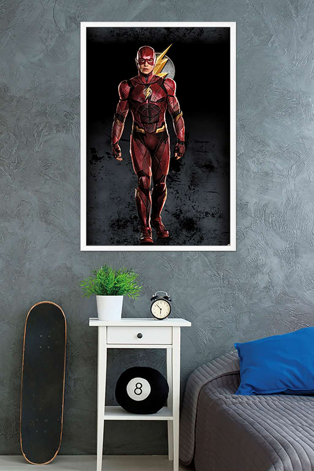 DC Comics Movie - Justice League - The Flash Wall Poster, 22.375" x 34", Framed