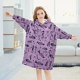 thumbnail image 5 of joogoo Blanket Hoodie for Seahorse Fish Bone Pattern Oversize Sweatshirt 3-14 YR L, 5 of 7