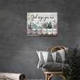 thumbnail image 3 of Farmhouse Bathroom Succulent Canvas Wall Art Rustic Succulent Plants Pictures Wall Decor God Says You Are Christian Bible Verse Painting Prints Country Artwork Framed Home Bedroom Living Room 16"x12", 3 of 6