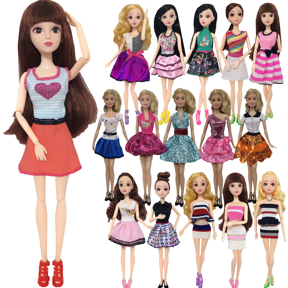 barbie doll dressing