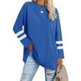 thumbnail image 2 of hoksml Women's Fashion Solid Colour Long Sleeves Tops Crew Neck Casual Tee Blouses Sweatshirt for Women, 2 of 8