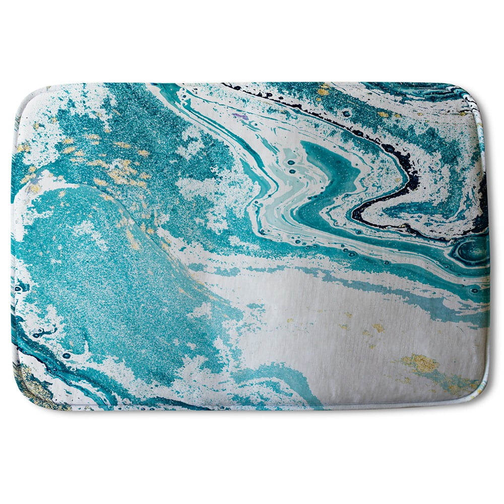 Bathmat - Blue Marble (Bath Mats) - Walmart.com