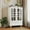White, variant on Modern Buffet Cabinet with Drawer, Freestanding Storage Sideboard Cupboard with Glass Doors and Adjustable Shelve, Storage Cabinet Organizer for Home Office, White