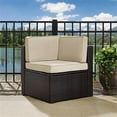 thumbnail image 2 of Crosley Palm Harbor Chaise d'Angle de Patio en Osier, Brun et Sable, 2 of 9