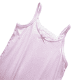 thumbnail image 5 of LYMAYTER Girls Solid Color Lace Crew Neck Tank Tops Slim Sleeveless Camisole Soft Summer Undershirts 4-14Y, 5 of 7