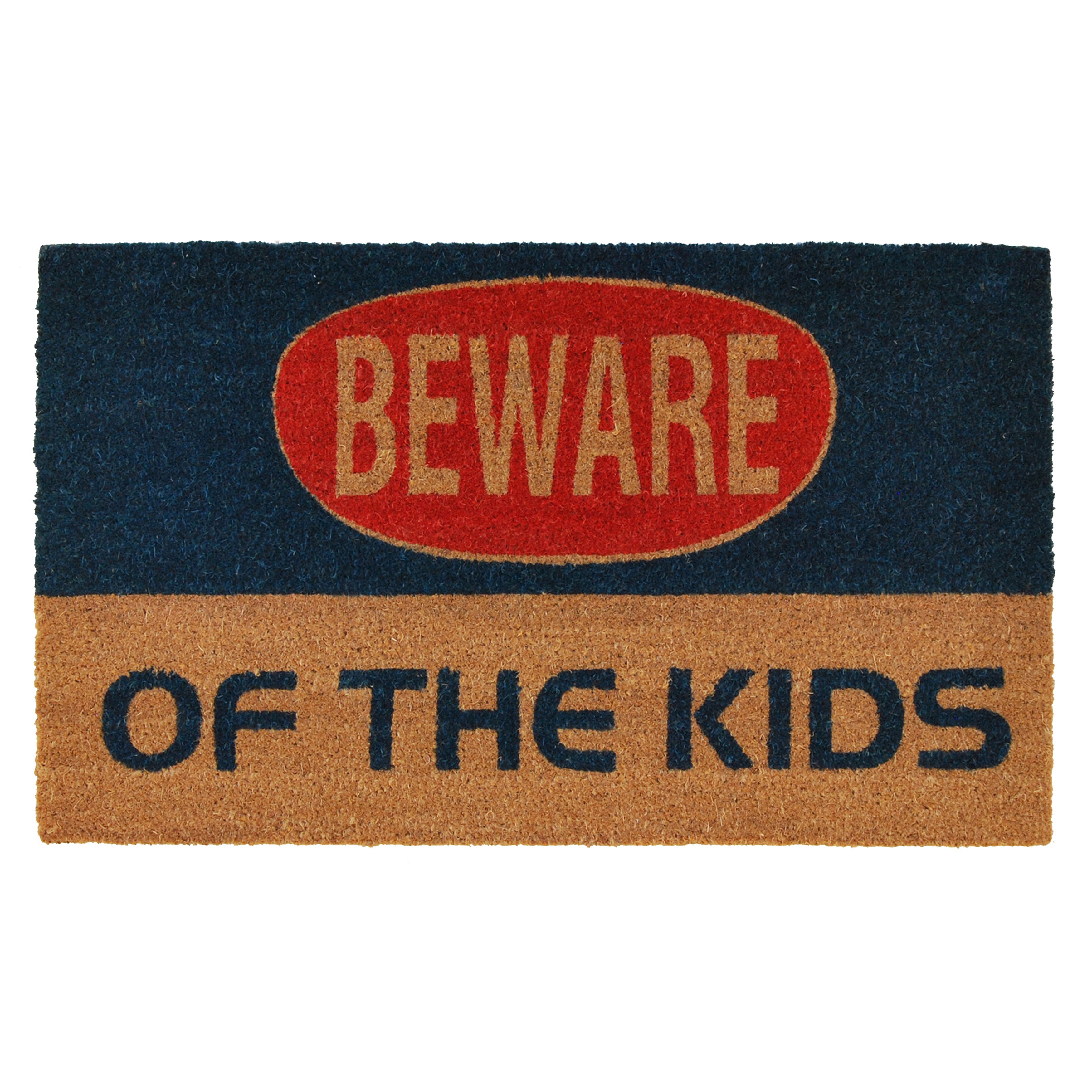 Calloway Mills Kids Warning Outdoor Doormat