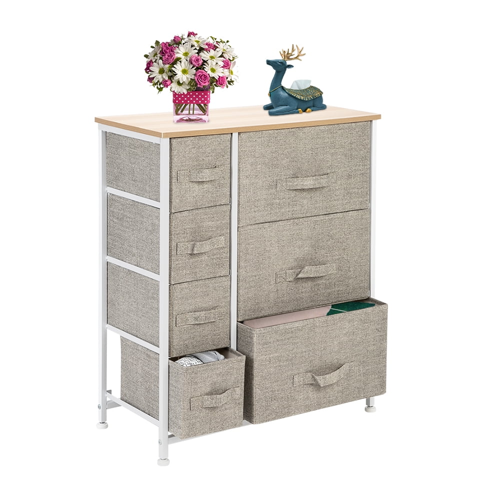 Lowestbest 4 Tier Dresser Organizer, 7 Cube Fabric Dresser Tower For Bedroom/Hallway/Entryway/Closets Lowestbest 4 Tier Dresser Organizer, 7 Cube Fabric Dresser Tower For Bedroom/Hallway/Entryway/Closets
