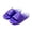 Purple, variant on Cute Bear Pattern Cloud Slides, Thick Sole Anti- EVA Slippers for Shower, Bedroom, Comfort Sandals for Women/Men