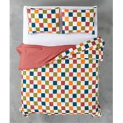 Urban Shop Ombre Checkerboard 3 Piece Comforter Full