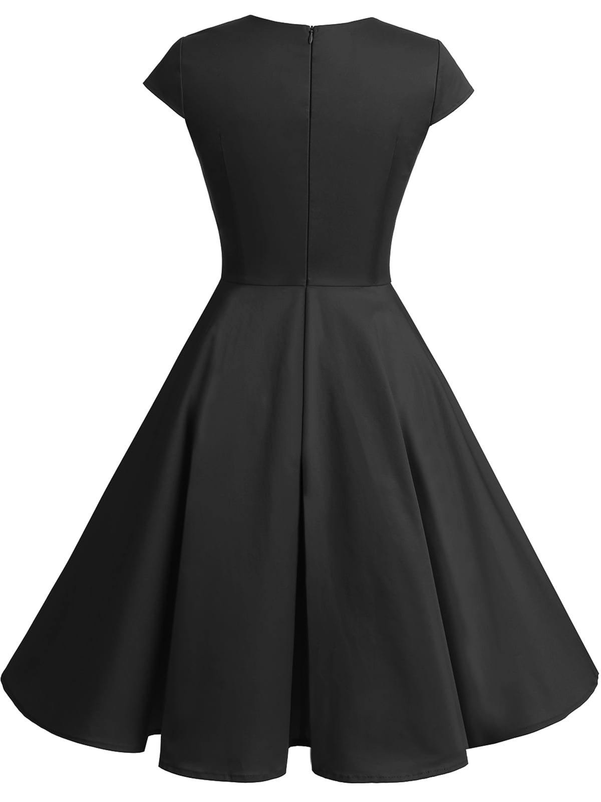 Dressystar Women 1950s Retro Vintage Short Dress Female Cocktail Party Swing Dress Walmart