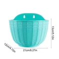 thumbnail image 3 of ZHMRFG Rattan Texture Wall Mounted Flower Pot 8.27In Home Decor Space Saving Drainage Ventilation Multi Color Decor for Home Office Wall Fence Balcony Indoor Outdoor Planting Floral Decors, 3 of 6