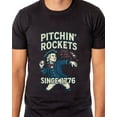 thumbnail image 4 of Patriotic T-Shirt Men's George Washington Pitchin' Rockets Since 1776 Adult USA Tee, 4 of 5