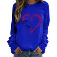 thumbnail image 2 of Chandails à Capuchon Graphiques pour Femmes Col Rond Manches Longues Imprimé Décontracté Ample Chandail Molletonné T-Shirt Blouse Hauts d'Automne, 2 of 2