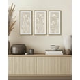 thumbnail image 6 of SHENIFY Vintage Botanical Art White Floral Modern Rustic Decor Artwork Farmhouse Home Hallway 8x16in3pcs Natural Framed, 6 of 7