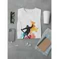 thumbnail image 3 of Ski  With Paint Splash T-Shirt Men -Image by Shutterstock, Male Medium, 3 of 4