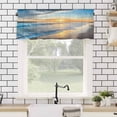thumbnail image 4 of Beach Sunset Valances for Windows Ocean Spray Rod Pocket Curtain Valance Window Treatment Short Curtains for Kitchen Living Room, 42"x12", 4 of 5