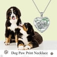 thumbnail image 6 of ASTRKIP MONGAS Dog Paw Necklace Sterling Silver Dog Paw Print Necklace Dog Paw Print Jewelry for Women, 6 of 6