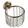 thumbnail image 2 of WUXIAB Vintage Wall-Mounted Toilet Paper Holder With Wire Basket – Antique Metal Tissue Dispenser,Rust-Resistant &amp; Stable Bathroom Accessory,Multipurpose Storage Rack For Toilet Rolls<5.35Inch, 2 of 6