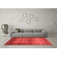 thumbnail image 3 of Ahgly Company Indoor Rectangle Abstract Red Modern Area Rugs, 7' x 10', 3 of 4