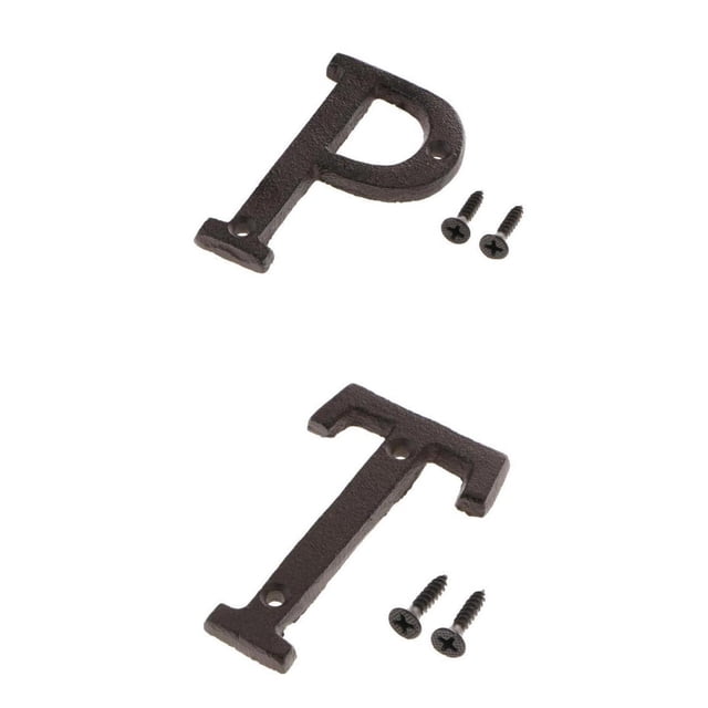 licencia para puerta exterior, decoración de pared, letras de buzón, dirección de hierro creativa, montaje en pared grande para sala de , perfecl Etiqueta de la letra de la placa de la puerta