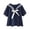 L-35Blue177, variant on Women Blouse Summer Cotton Sweet Cute Stytle Relaxed Fit Short Sleeve Sailor Collar Shirt With Bow Tie Design Comfort Fit Versatile Tee Top For Ladies Casual Daily Wear,Purple,One Size