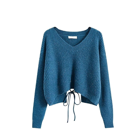 TJAZFJPA Long Black Cardigan Sweaters for Women with Hood Women's Solid Color French Pullover Sweater Women's Tie up Short Long Sweater Cardigan Women Ladies Cardigan Sweaters Lightweight