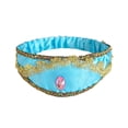 thumbnail image 2 of Juego de accesorios de princesa Jasmine para niñas, Tiara, corona, collar, pendientes, guantes, lámpara mágica, pelo sintético, vestido de jazmín, 2 of 5