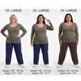 thumbnail image 6 of Emmalise Women's Basic Long Sleeve Crew Neck Casual T-Shirt, Oatmeal, 6 of 7