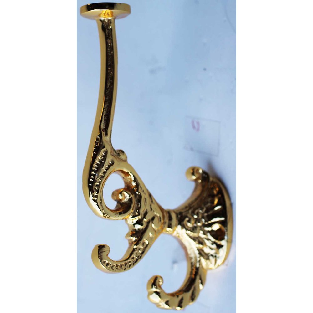 Brass Wall Mount Key Coat Rack Holder Hanger Hook Chain Kitchen Office