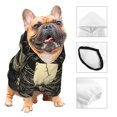thumbnail image 3 of Fotbe Gothic Winged Skull Sudadera con Estampado para Perros Pequeños – Suéter con Capucha para Mascotas, Tela Suave de Forro Polar con Bolsillo-X-Small, 3 of 7