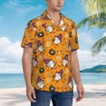 thumbnail image 5 of Xecao Halloween Witches Gnome print Hawaiian shirt - a stylish short-sleeve button-down for men, perfect for casual beach and tropical outings., 5 of 9
