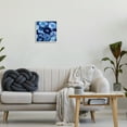 thumbnail image 2 of Stupell Blue Geode Crystals Arrangement Abstract Painting White Framed Art Print Wall Art, 2 of 7