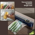 thumbnail image 3 of Machine de Scellage sous Vide Portable Multifonctionnelle Complète à Sec Humide à Double Usage pour Usage Domestique, Machine de Scellage sous Vide avec Indicateur à LED Intelligent, Espace de Stockage Compact, 3 of 8