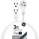 thumbnail image 1 of GE 69869 - Cable de extensión Plano de 3 tomacorrientes con múltiples tomacorrientes, Extensor de Sa, 1 of 6