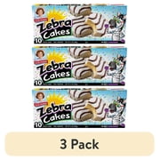 (3 pack) Snack Cakes, Little Debbie Family Pack ZEBRA® cakes