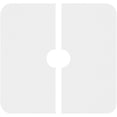 thumbnail image 4 of 30"OD x 5"ID x 10 1/2"C x 1"P Lucan Architectural Grade PVC Contemporary Ceiling Medallion, Two Piece, 4 of 11
