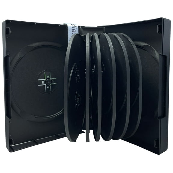CheckOutStore 50 Black 14 Disc DVD Cases