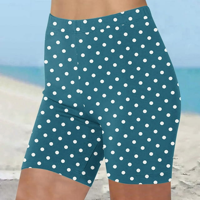Gspmoly Shorts, Shorts d'Été Taille Haute pour Femmes Shorts d'Été Décontractés Extensibles Short de Sport Shorts de Randonnée Femmes jusqu'à 60 % de Rabais Vert P