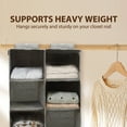 thumbnail image 6 of 4 Pack Hanging Closet Organizer and Storage, 5-Shelf Closet Hanging Storage Shelves, Grey, 6 of 7