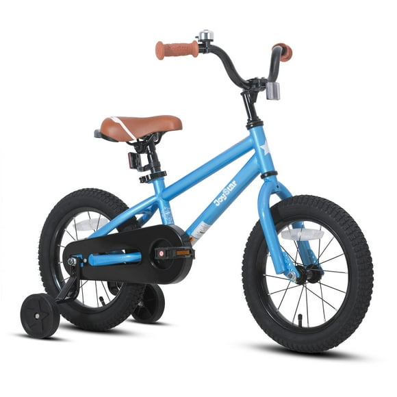 JOYSTAR Vélo pour Enfants de 16 Pouces pour 4 à 7 Ans avec Roues Stabilisatrices Freinage à Rétropédalage Vélo à Chevaucher pour Garçons 4 5 6 7 Ans Vélos pour Enfants Style BMX Cadeaux d'Anniversaire Bleu