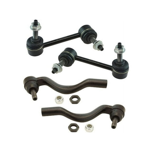 Front Tie Rod End and Sway Bar Link Kit 4 Piece - Compatible with 2011 - 2015 Jeep Grand Cherokee 2012 2013 2014
