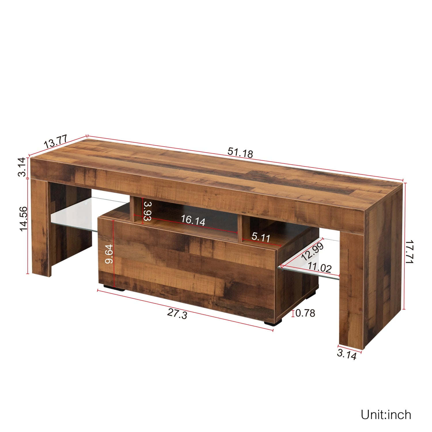 Kadyn 55 Inch Modern Tv Stand 20 Color LED Tv Stand, Tv Stands for 55 Inch Tv with Storage, LED Entertainment Center for Living Room, Fir Wood Kadyn 55 Inch Modern Tv Stand 20 Color LED Tv Stand, Tv Stands for 55 Inch Tv with Storage, LED Entertainment Center for Living Room, Fir Wood