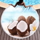thumbnail image 2 of Toalla de playa redonda con diseño de frutas y coco para adultos, toalla de playa de microfibra de secado rápido, toallas de piscina súper absorbentes, manta de playa sin arena, 2 of 5