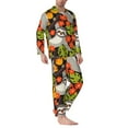 thumbnail image 2 of Fotbe Sloth on the Branch Pattern Long Sleeve Pajama Set for Men,Sleepwear Set,2-piece Loungewear Set,Soft PJs Comfy Nightwear with Pockets-, 2 of 7