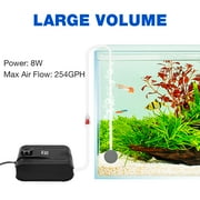 Lychee 300 Gallon 254GPH Aquarium Air Pump Four Outlet for Aquarium Fish Tank Ponds Black