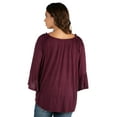thumbnail image 2 of 24seven Comfort Apparel Bell Sleeve Loose Fit Maternity Tunic Top, 2 of 3